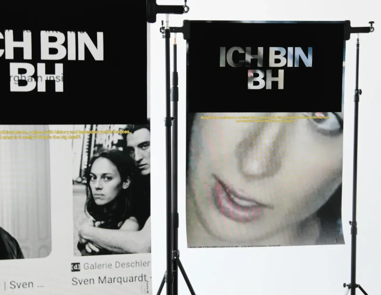 POSTER DESIGN FOR THE LAUNCH OF DOCUMENTARY FILM "ICH BIN BH", 2024