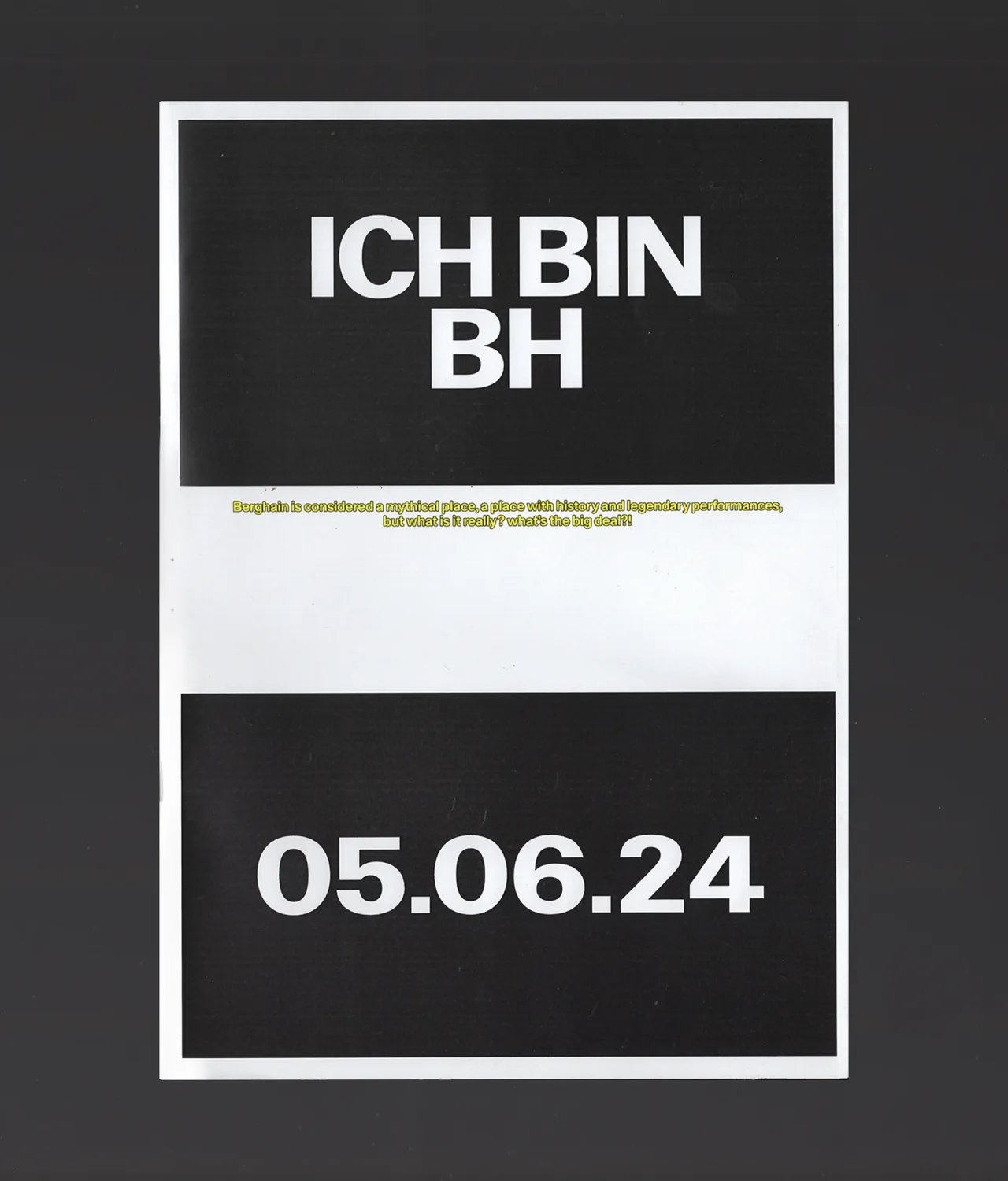 PRESS KIT FOR DOCUMENTARY FILM "ICH BIN BH", 2024