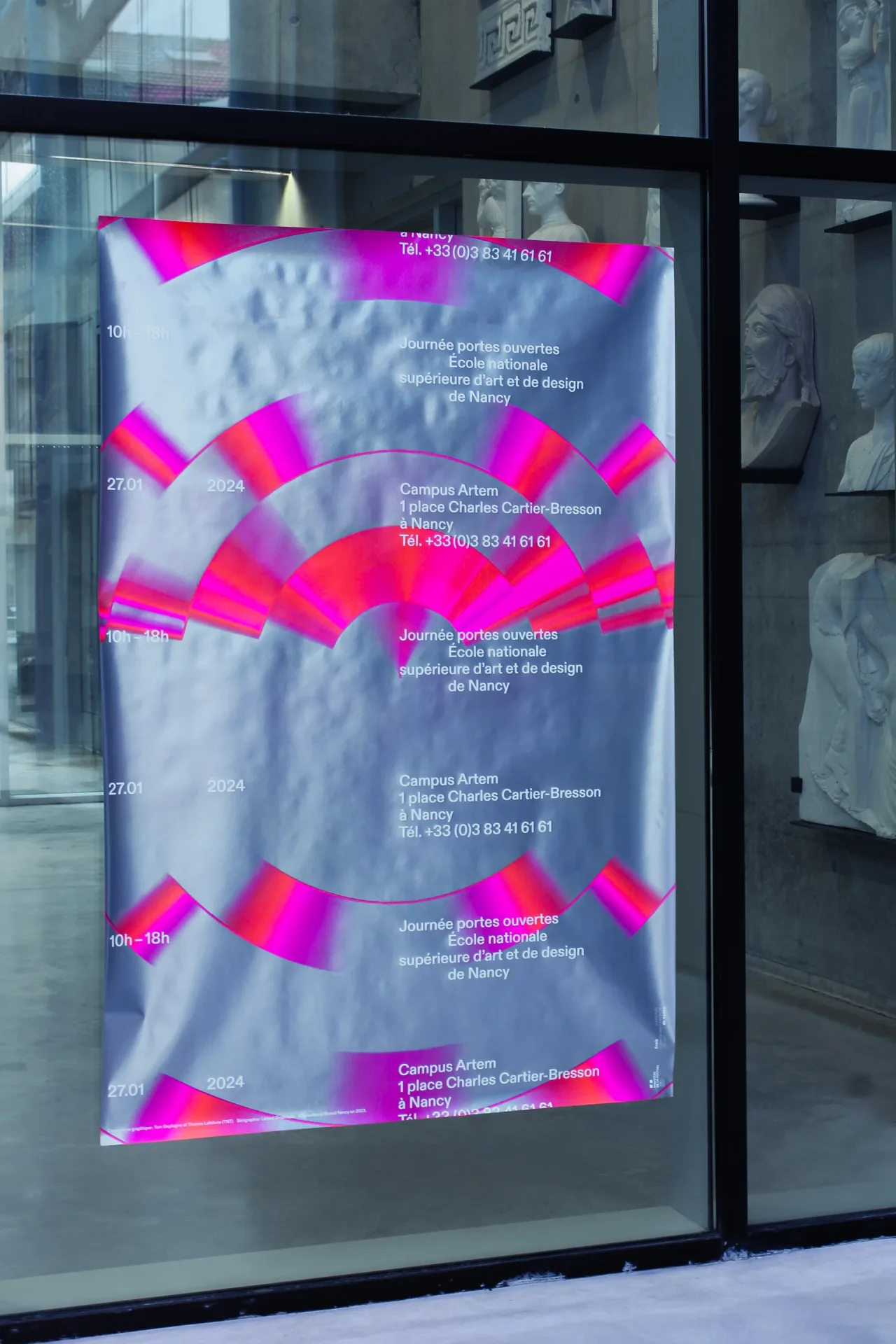 POSTER FOR OPEN DAYS ÉNSAD NANCY, WITH TOM DEPLAGNE & LÉZARD GRAPHIQUE, 2024