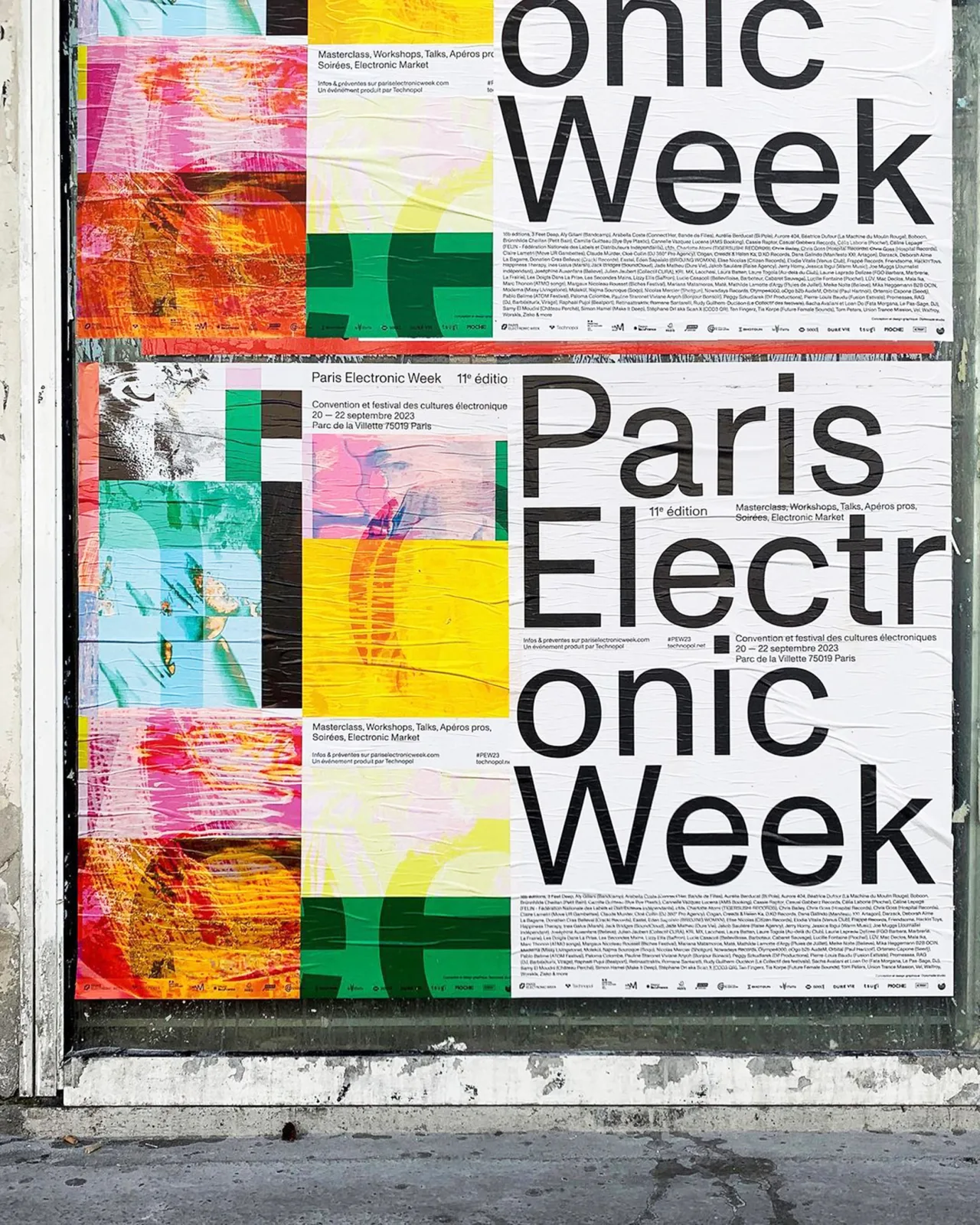 VISUAL IDENTITY FOR PARIS ELECTRONIC WEEK, WITH DIPLOMATIE STUDIO, 2023